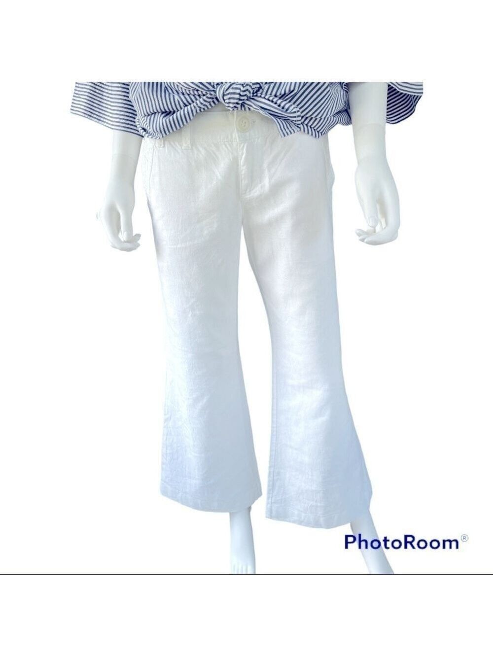 Rubbish Nordstroms Wide Leg Cropped Linen Pants Size 7